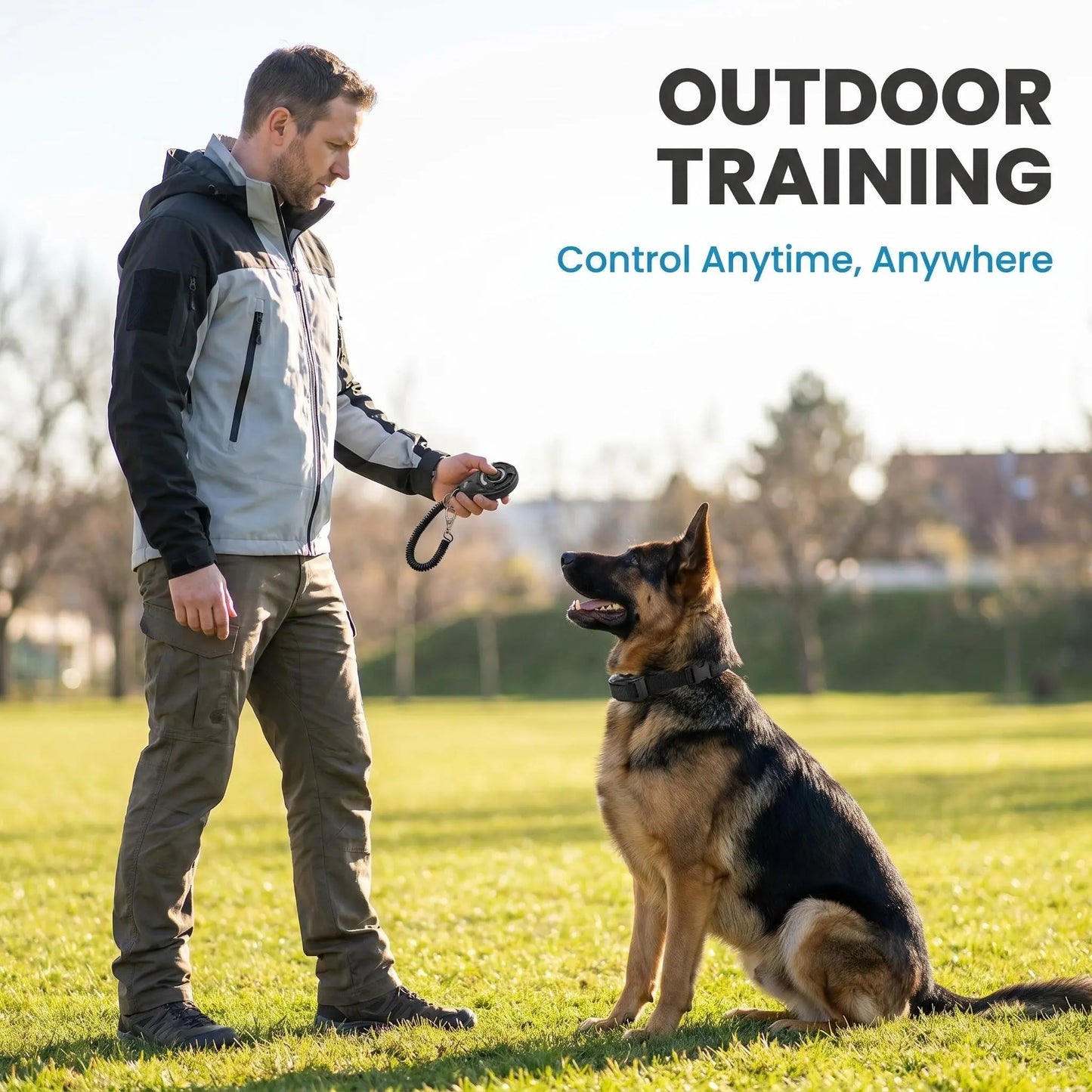2-in-1 Dog Bark Collar Training System: Gentle Remote Control Solution for Effective Pet Management at Home, Neighborhood Walks, and Public Parks