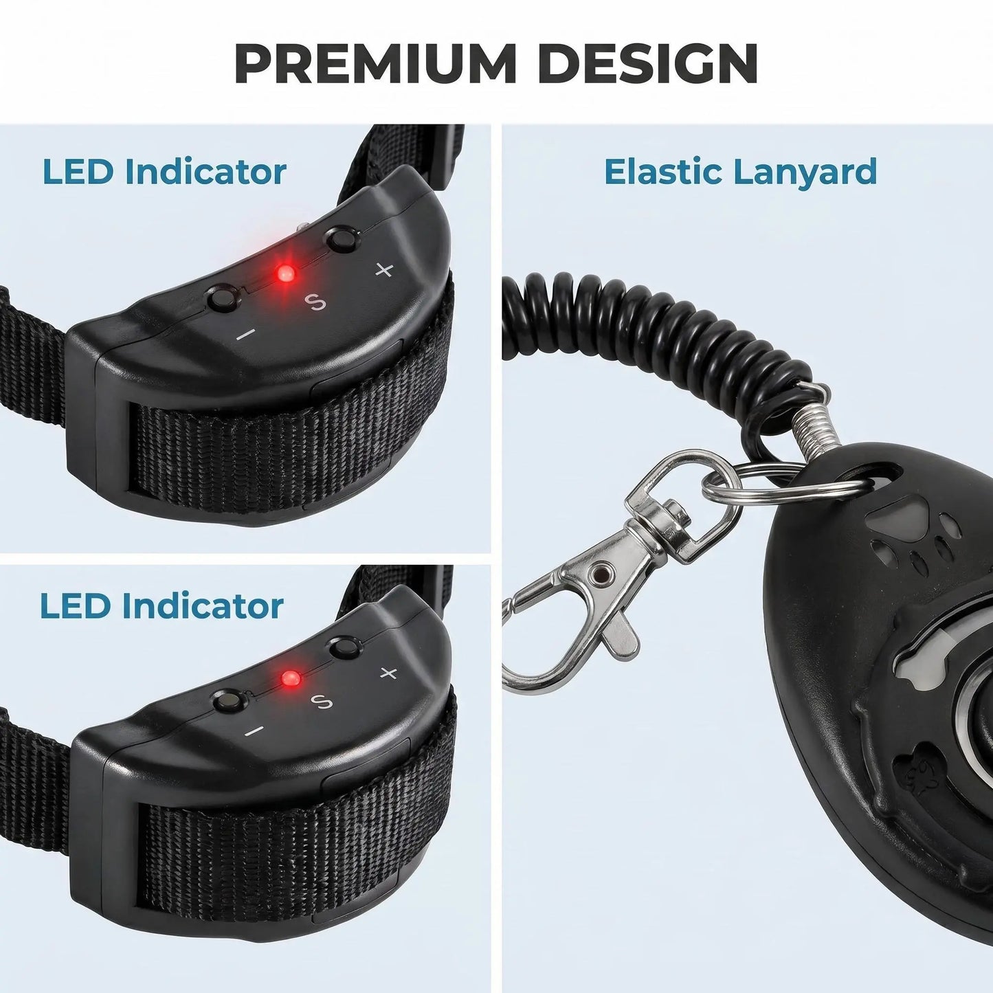 2-in-1 Dog Bark Collar Training System: Gentle Remote Control Solution for Effective Pet Management at Home, Neighborhood Walks, and Public Parks